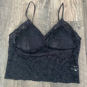 Black lingerie top